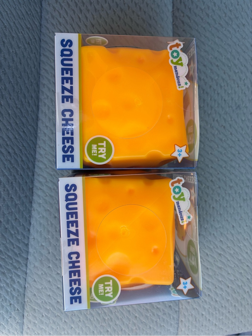 Squeeze Cheese Sensory Toy - Yellow by